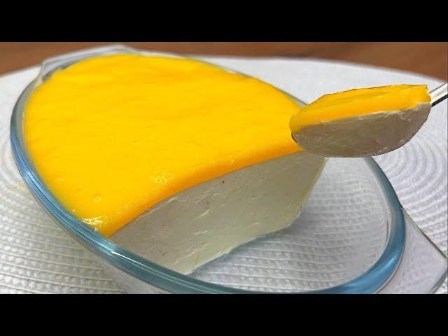 Homemade dessert in 5 minutes, the recipe everyone is looking for! No baking or gelatin!