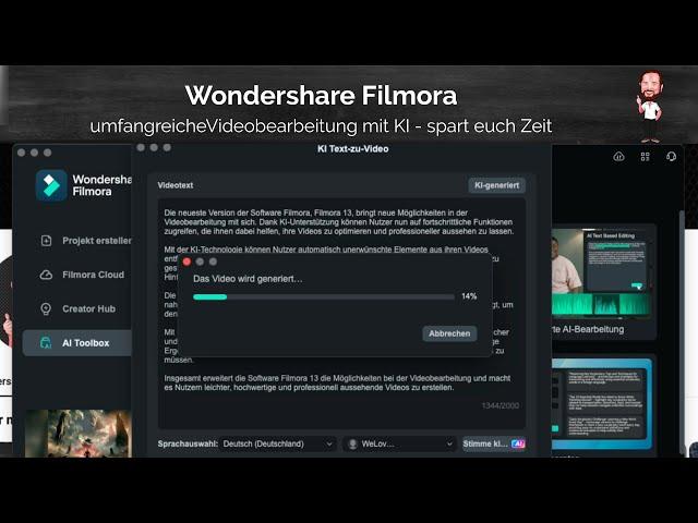 Wondershare Filmora | video editing with AI | extensive functions save you time