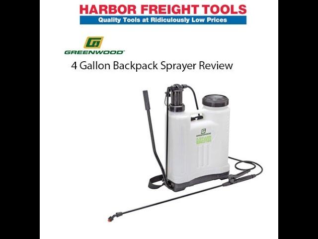 Harbor Freight Greenwood 4 Gallon Backpack Sprayer Review