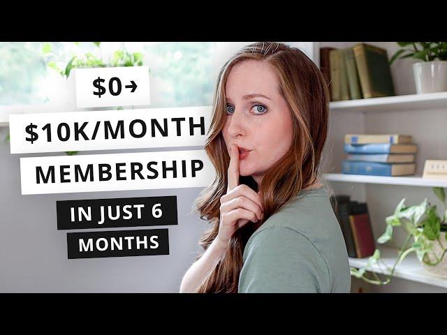 How I Started a $10K/month Membership Site in 6 Months