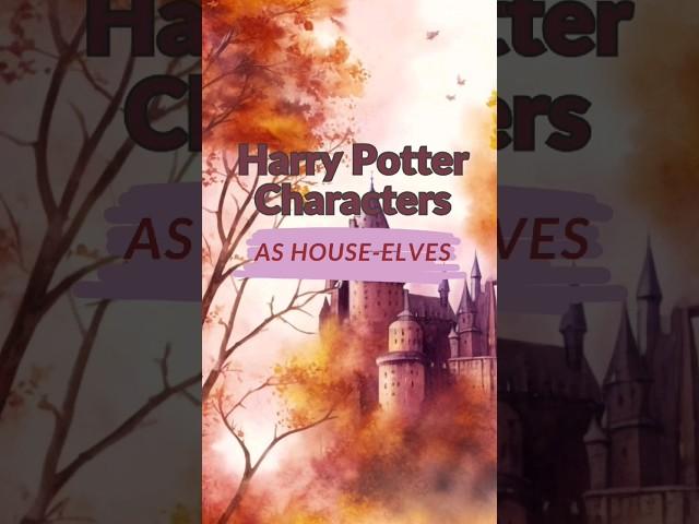 "Harry Potter Characters as House-Elves️" created  by AI #ai #hogwarts #leonardo #harrypotter