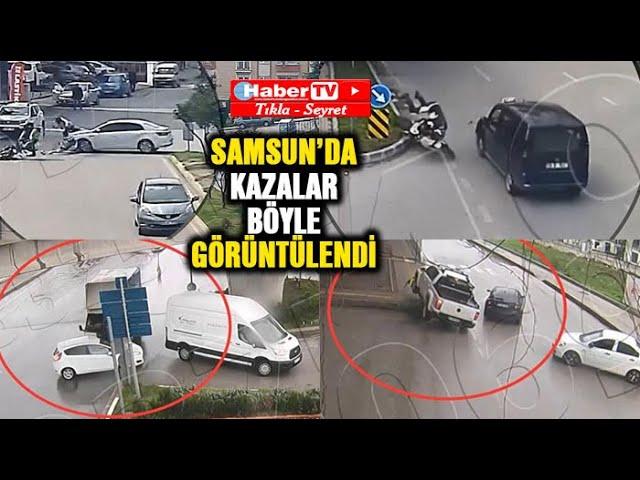 Samsun'da kazalar böyle görüntülendi - Samsun Haber - Samsun Haber Gazetesi