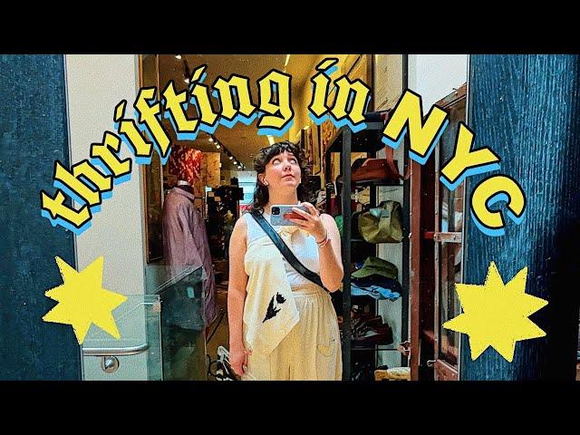 I FLEW TO NYC WITH NOTHING TO WEAR (ok not really but let's thrift!)   thrift with me in NYC!