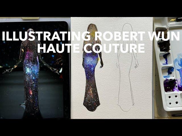 How to Illustrate a Galaxy Print (Robert Wun Couture): Stump Zoe Pt. 2