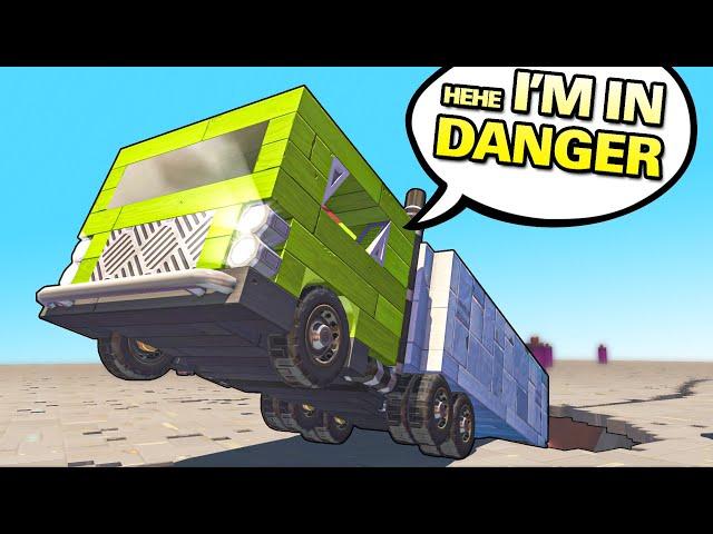 UNPREDICTABLE High Speed Tractor Trailer SPLEEF! (Scrap Mechanic Multiplayer Monday)