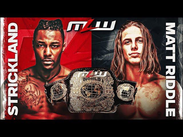 Swerve Strickland vs Matt Riddle | Vacant MLW World Title | FULL MATCH
