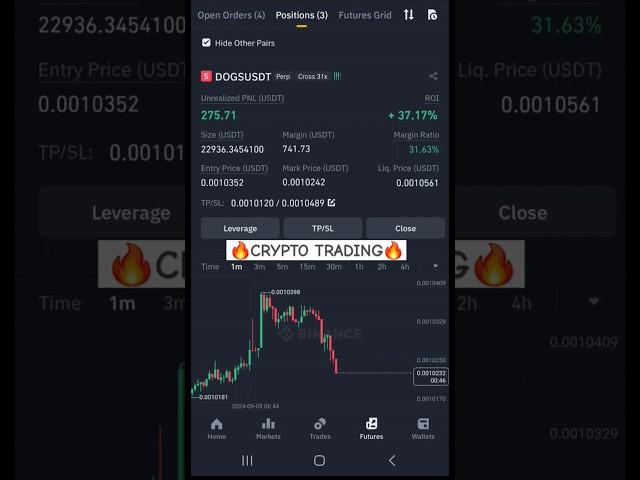 $500 in 30 mins  Crypto Trading in Binance Futures #trading #scalping