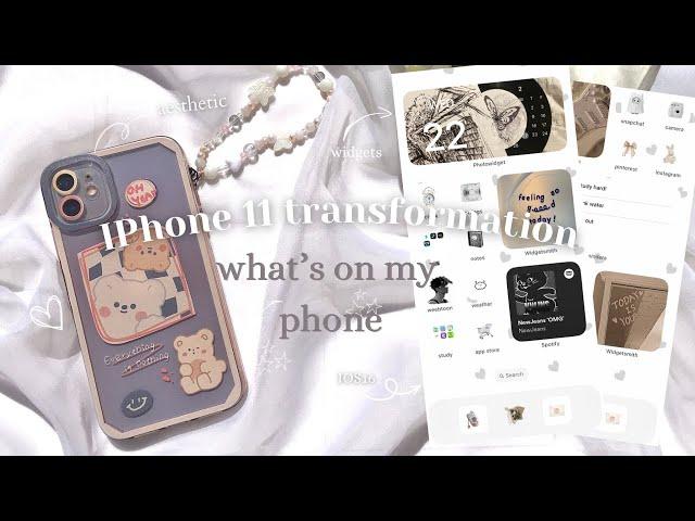 What’s on my phone in 2023 phone transformation, iPhone 11, favorite apps, aesthetic