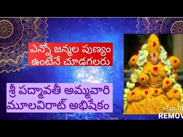 Rare video of Sri Padmavathi Abhishekam, Tirupati