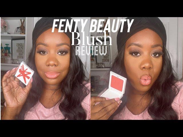 New! Fenty Beauty Cheeks Suede Powder Blush Review | Allurebyash