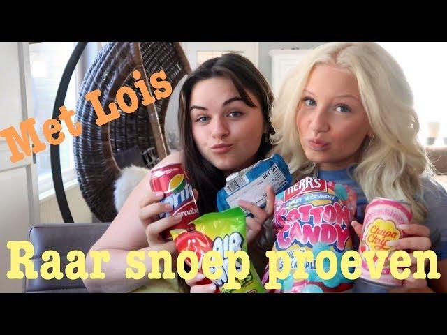 Raar snoep proeven - met Lois 