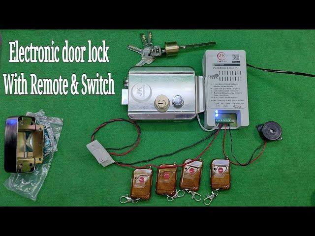 How to install Electronic Door Lock , Wireless control Door Lock , Remote Door Lock ,