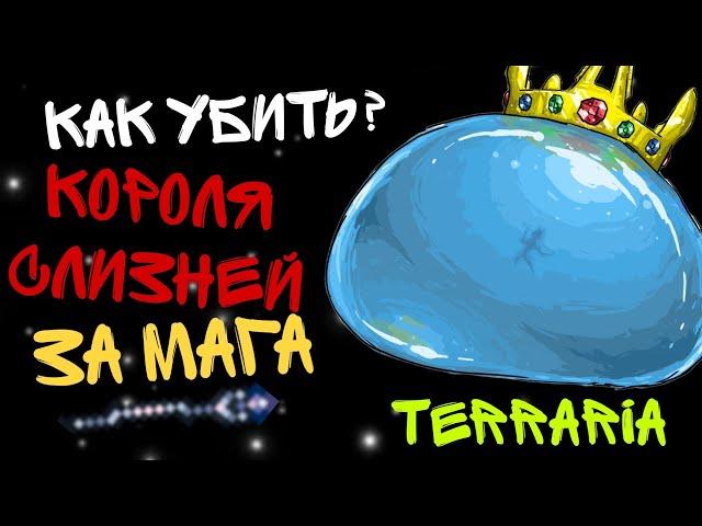 КАК УБИТЬ КОРОЛЯ СЛИЗНЕЙ ЗА МАГА (мастер мод) (terraria)