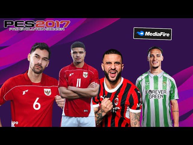 TERBARU! CARA INSTALL PES 2017 UPDATE PATCH 2024/2025 | UPDATE TIMNAS INDONESIA & NEW TRANSFER