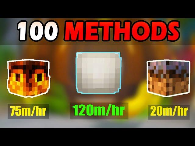 Top 100 Best Money Making Methods | Hypixel Skyblock