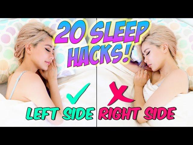 How to Fall Asleep FAST! 20 Life Hacks for Sleep Everyone Should Know!!
