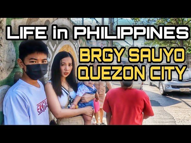 EXTREME WALK in NARROW ALLEY | BRGY SAUYO QUEZON CITY PHILIPPINES [4K] 