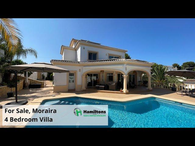 SOLD, Moraira 4 Bedroom Villa, Ref, HO474302