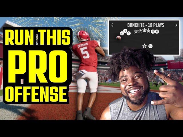 How To Run The Best Offense In CFB 25! | Bunch TE Bomb + Gameplay! |