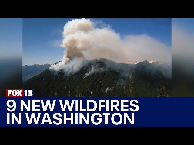 9 new wildfires in WA sparked by lightning | FOX 13 Seattle