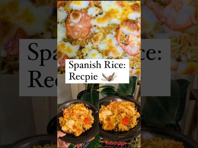 Unlock Flavor with Leftover #Rice : Cheesy Spanish Rice Recipe! #food