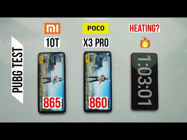 Poco X3 Pro vs Mi 10T Pubg Test, Heating and Battery Test | Shocking Results 