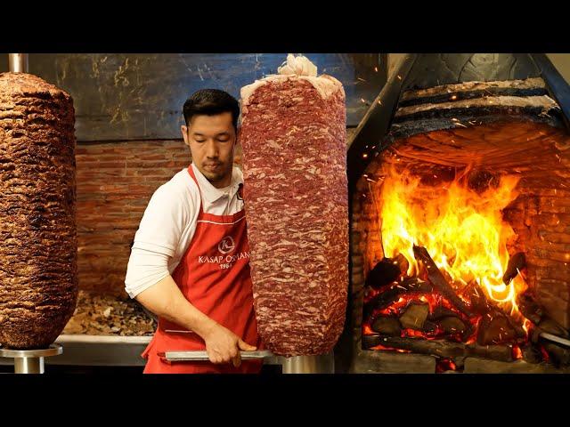 This Turkish doner kebab will make you hungry! Istanbul's famous doner! Turkish Street Food