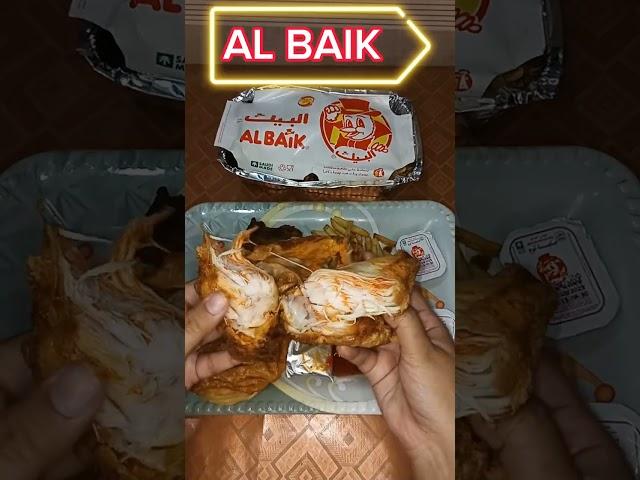 Al Baik Review Crispiest Fried Chicken Broast #shorts #albaik #mukbang #review #arabfood #السعودية