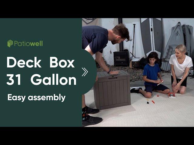 Patiowell Deck Box - Easy Assembly