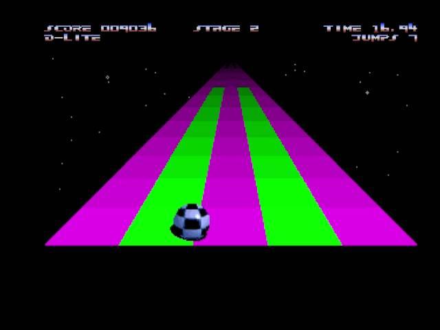 Jump 'n' Roll Amiga PD Game like Trailblazer 60fps - digituba