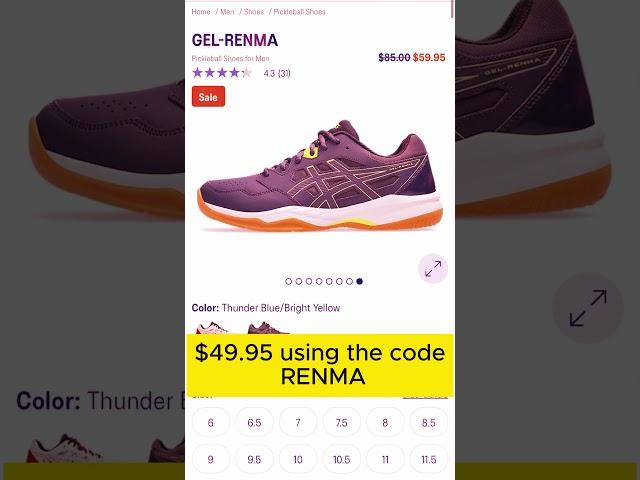  Unbeatable Deal on ASICS Gel-Renma Pickleball Shoes!