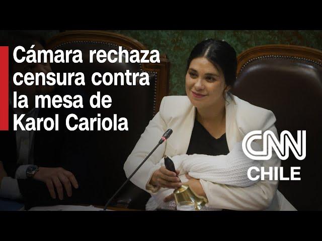 Rechazan nueva censura contra la mesa liderada por Karol Cariola