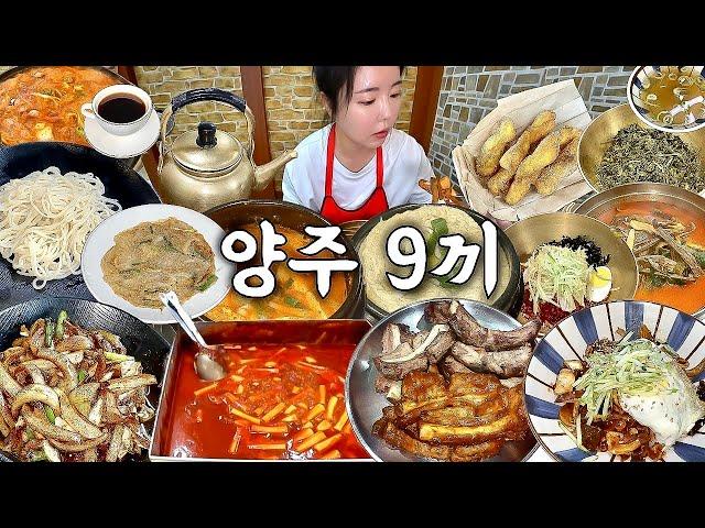 양주 여행 먹방 브이로그 | 진짜 양주 맛집 9곳 먹어보기 부대찌개 등갈비 유슬짜장 육개장 짬뽕비빔밥 떡볶이 튀김 수제꽈배기