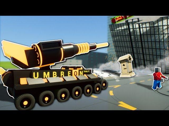 DESTRUCTION TANK BATTLE! - Brick Rigs Multiplayer Gameplay - Lego Tank City Destruction!