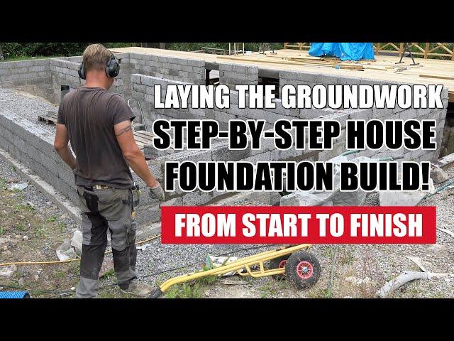 Is it possible to build a house all by yourself?  (Ep.1) Foundation