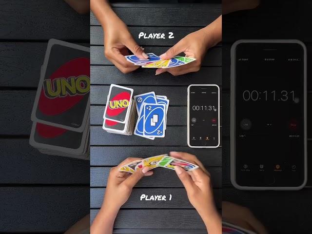 UNO SPEED CHALLENGE  #uno #unogameplay #unocardgame #howtoplayuno