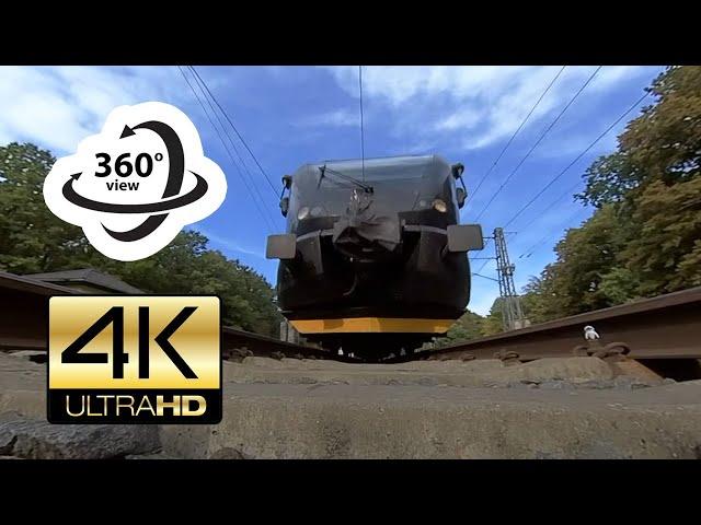 360° camera under train (4K)