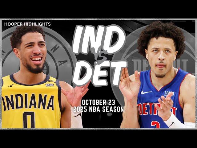 Indiana Pacers vs Detroit Pistons Full Game Highlights | Oct 23 | 2025 NBA Season