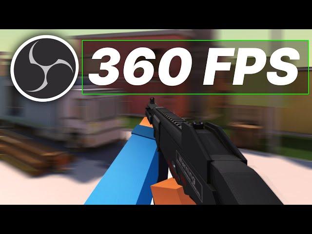 I tried recording krunker at 360 fps