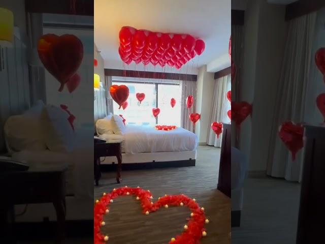 Romantic room decoration for wife| romantic room decoration| romantic decoration for birthday|