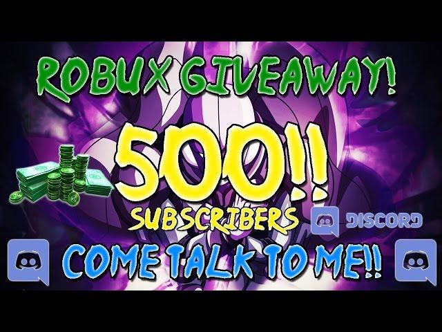 500 Subs RobuxGiveaway/Come Talk To Me!!