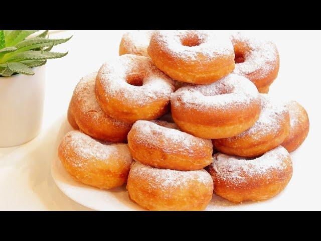 Air doughnuts with milk! Soft and lush, according to the Soviet recipe! Recipe #125