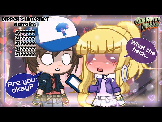 Dipper’s Internet History ~ Gacha + Gravity Falls ~ (Dipper X Pacifica)