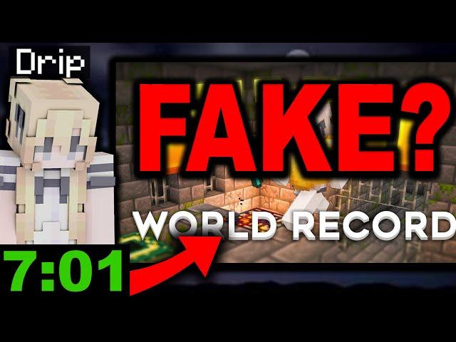 der neue Minecraft Speedrun Weltrekord ist Fake... oder?