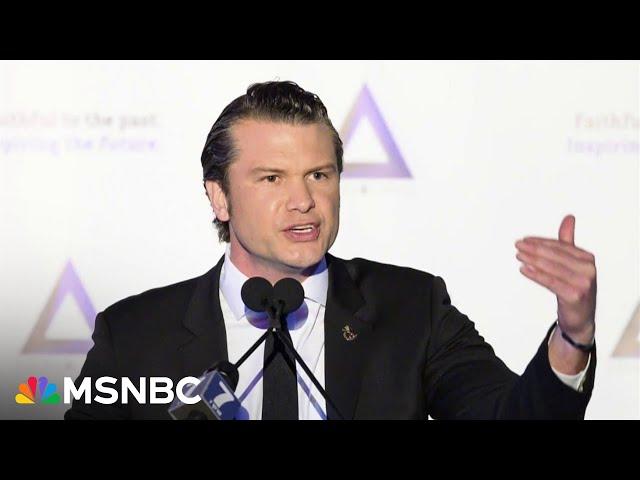 Trump transition team ‘blindsided’ by sexual assault accusation involving Pete Hegseth