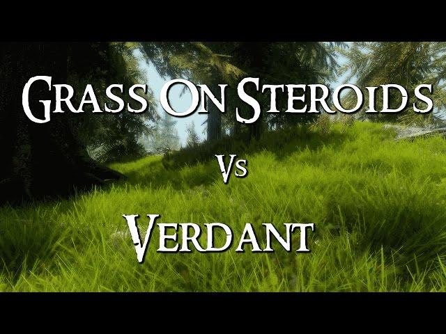 Skyrim Mod Comparison - Grass On Steroids Vs. Verdant (+Unique Grasses & Groundcovers)