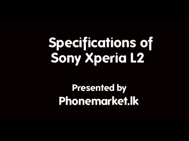 Sony Xperia L2 Price Sri Lanka