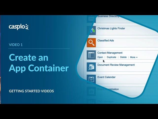 Create an App Container