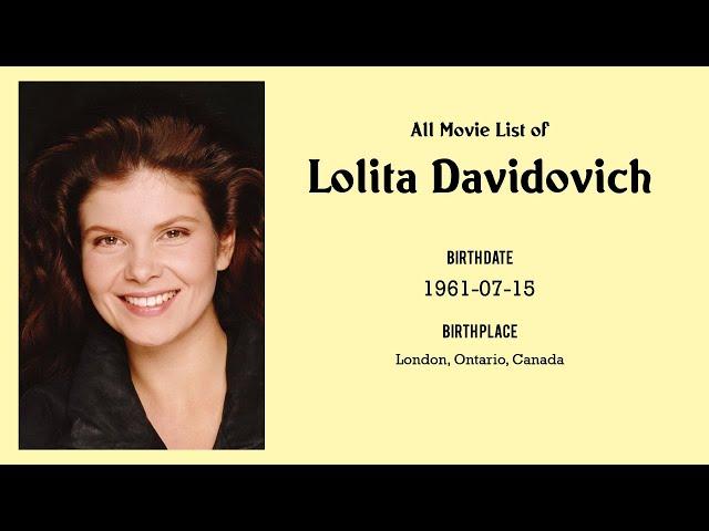 Lolita Davidovich Movies list Lolita Davidovich| Filmography of Lolita Davidovich