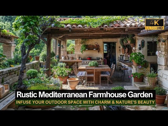 Rustic Mediterranean Farmhouse Garden Ideas: Infuse Your Outdoor Space with Charm & Nature's Beauty